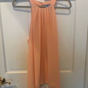 Cecelia Peach Sleeveless Halter Top